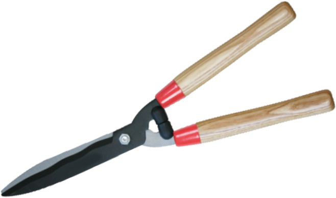 HEDGE SHEARS WOODEN HANDLE