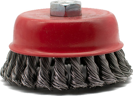 CUP WIRE BRUSH WITH NUT