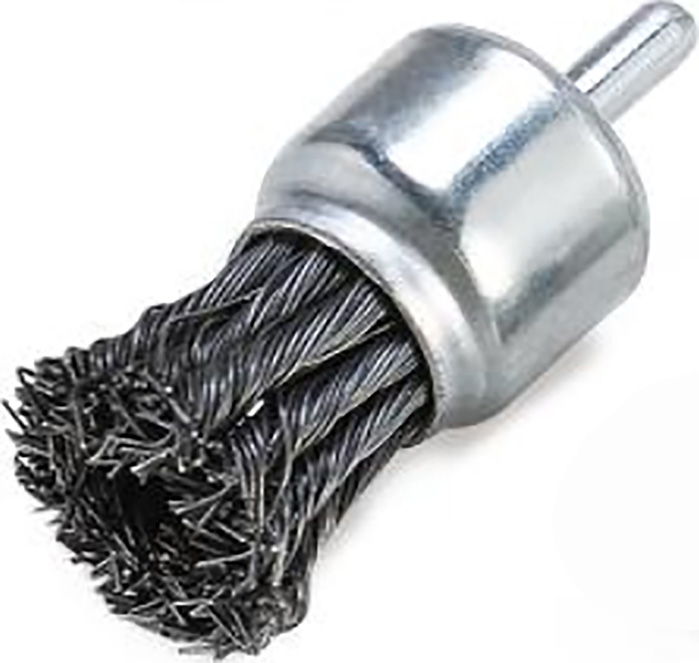 WIRE END BRUSH WITH SHANK